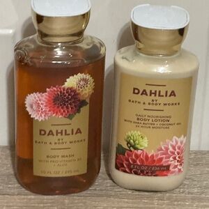 Bath & Body Works DAHLIA Shower Gel 10oz & Body Lotion 8oz